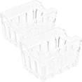 thumbnail image 1 of 2 Pcs Acrylic Sugar Bag Seat Sugar Packets Tea Bag Bin Clear Organizer Box Coffee Bag Case Tea Bag Organizer, 1 of 6
