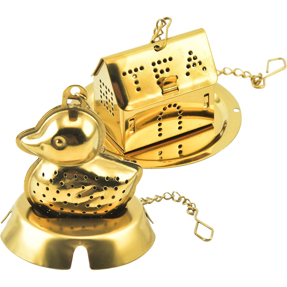 2 Pcs Tea Strainers Chinese Teapot Loose Leaf Steeper for Maker