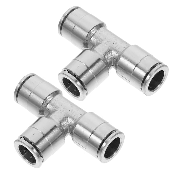 2 Pcs Tee Connection Accessories Air Fittings Quick Connect Air Hose Fittings Air Quick Fittings