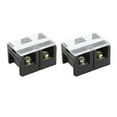 2 Pcs Terminal Block Dual Rows 60A 600V Compact Terminal Block Barrier