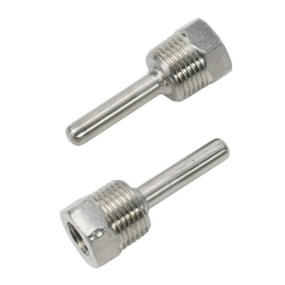 Produktbild von Thermowell 304 Edelstahl – 1/2 Zoll G-Gewinde, 6mm Stabdurchmesser, 13,1cm Länge, Für Temperatursensoren