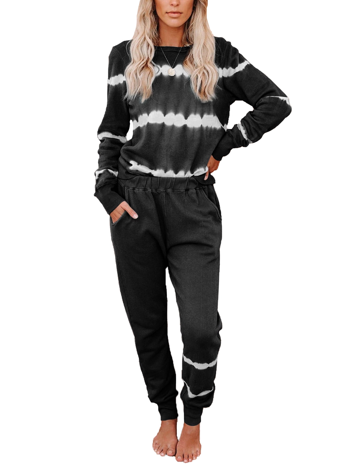 Two Toned Tie Dye Activewear Set main image 1