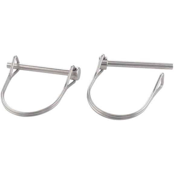 2 Pcs Tiny Safety Coupler Pin 3/16" x 1.97"(4.8mm x 50mm), Marine Grade 316 Stainless Steel Shaft Locking Pins