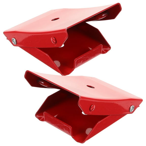 2 Pcs Tire Bolster Rv Stabilizer Blocks Wheel Chocks for Trucks Tire Backstop Trailer Blocks Metal 12.60X8.40X2.00CM