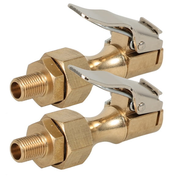 2 Pcs Tire Chuck Air Compressor Inflate Locking Inflator on for Car Tires Quick Connect