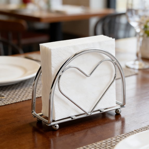 2 Pcs Tissue Holder for Kitchen & Bathroom, Clear Glass Napkin ...