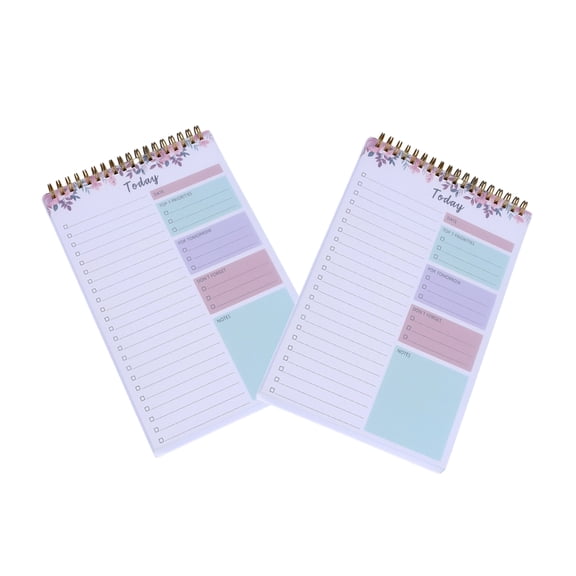 2 Pcs To Do List Notebook Weekly Planner Notepads Planning Pads Daily Planners