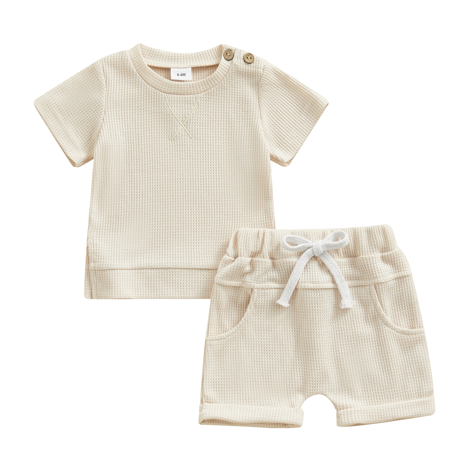 T-shirt Bébé/enfant Uni Manches Courtes – Coton Doux, Coupe Ample, Tailles 0-3 Mois à 2-3 Ans, Plusieurs Coloris