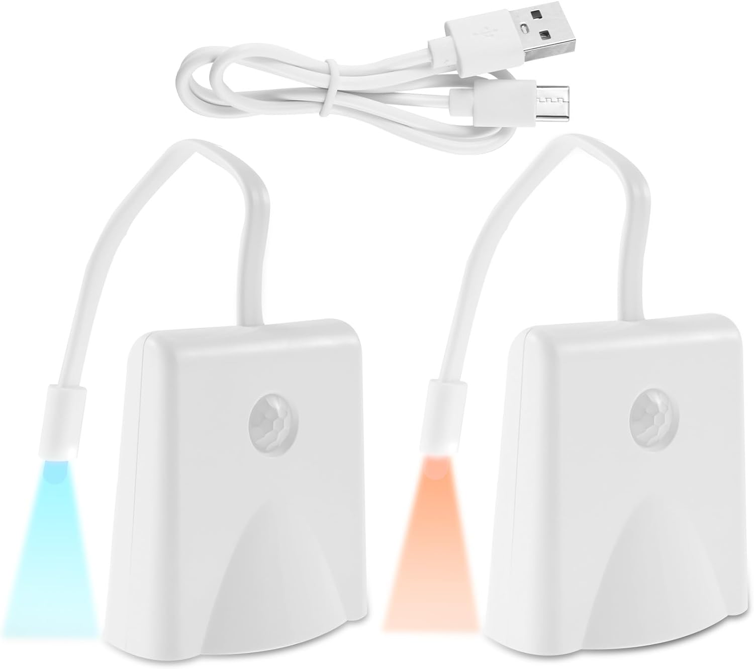 2 Pcs Toilet Light Inside Toilet, Automatic Motion Activated Led