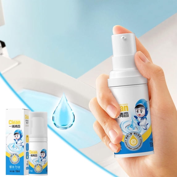 2 Pcs Toilet Odor Eliminator, One Drop Toilet Deodorizer, Toilet Press Type Spray, Air Freshener Spray, Household Toilet Odor Removal, 18ml