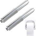 thumbnail image 1 of 2 Pcs Toilet Paper Spring Rod, Roller Holder Stainless Steel Premium Roll Replacement Stick Bar Parts Loaded Roller Bathroom Accessories (Silver)$$Tools & Hardware Other, 1 of 7
