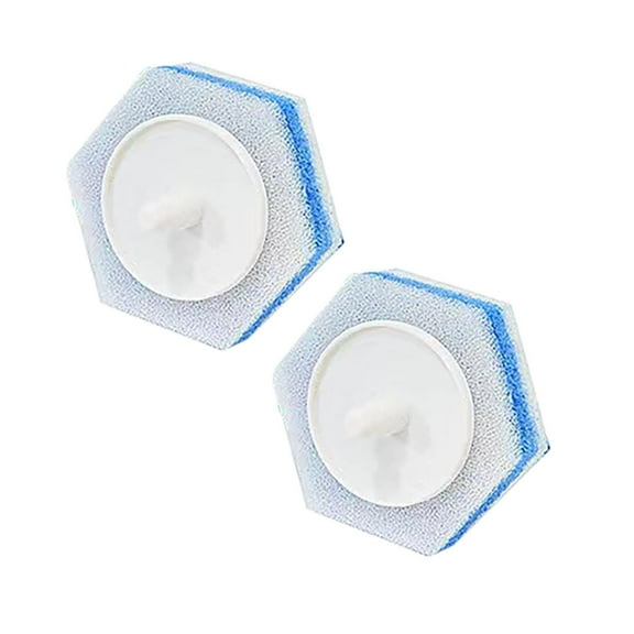 2 Pcs Toilet Wand Refills Disposable Toilet Brush Heads Wall Mounted Scrubber Refill Cleaner Refill Pads with Brushes for and Bathroom Cleaning Prefilled Cleaning Disposable Toilet Scrubbers Blue