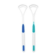 2 Pcs Tongue Scraper Oral Tongue Cleaner Mouth Tongue Cleaning Brush Fresh Breath Maker Oral Hygiene Care Brush