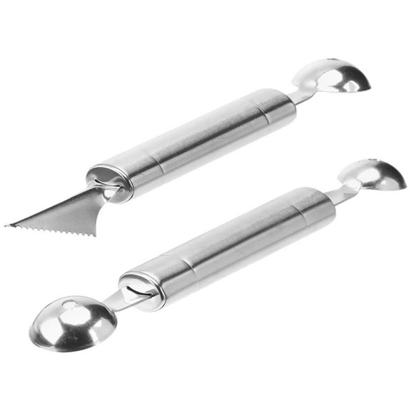 2 Pcs Tools Fruits Carving Knife Ice Cream Spoon Easy to Clean Watermelon Cutter