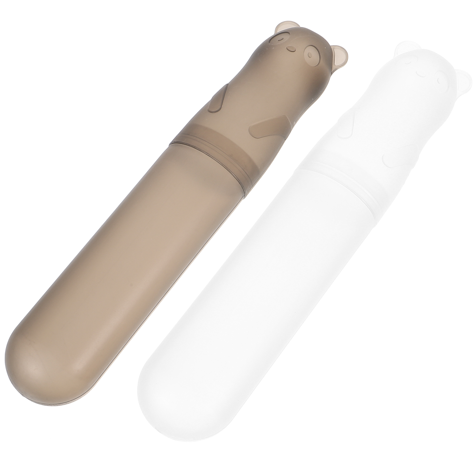 2 Pcs Toothbrush Travel Containers Storage Box Toothpaste Pp