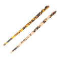 thumbnail image 1 of 2 Pcs Tortoise Shell Brown Hair Sticks,Retro Acetate Hair Sticks,Fashion Updo Hair Decoration,Long Hair Accessories for Dish Hair,6.9 Inch Leopard Print Hair Pins (Brown), 1 of 5