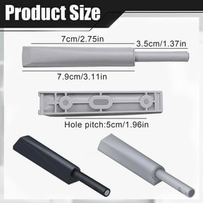 2 Pcs Touch Latches for Cabinet Door, Push to Open Door, Latch Cabinet Hardware, Magnetic Push Latches/Lock for Hidden Door, Touch Locking Strong Pop
