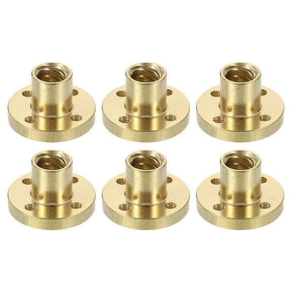 2Pcs Tr8x8 Screw Brass Nut (2mm Pitch, 4 Start, 8mm)