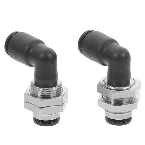 2 Pcs Tracheal Connector Gas Nozzle Perforation Accessories Airline Pipe Adapters Fitting