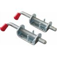 thumbnail image 1 of 2 Pcs Trailer Spring Latch Pin, 1/2 inch Barrel Bolt Spring Loaded Latch Heavy Duty for Ramp Door Fence RV Silver, 1 of 5