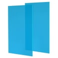 thumbnail image 1 of 2 Pcs Transparent Acrylic Sheets 1/8" Thick Plastic Sheets 8x12 Inch, Blue, 1 of 7