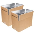 2 Pcs Transport Refrigerated Box Carton Foam Shipping Containers Dry