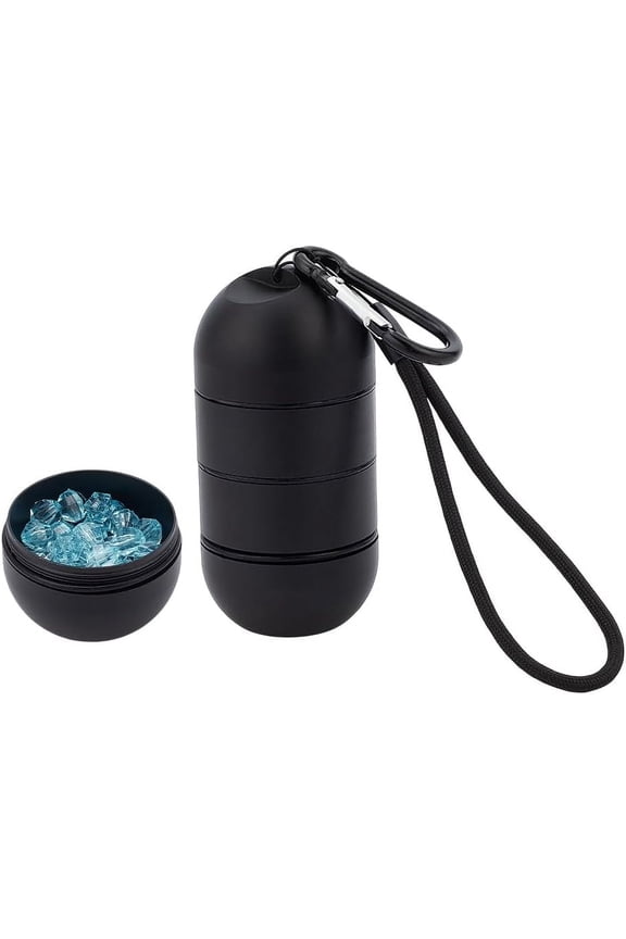 2 Pcs Travel Ring Holder Keychain 3 Layers Jewelry Holder Keychain Aluminium Alloy Small Holder Keychain