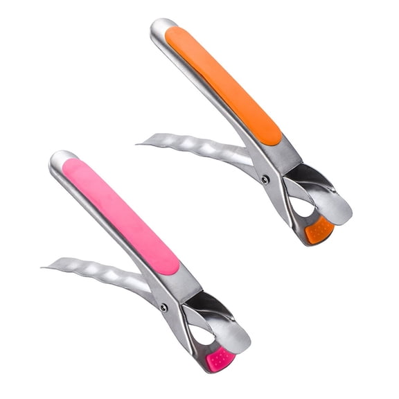 2 Pcs Tray Lifter and Bowl Holder Clips for Food Flat Skillet Air Fryer Clips Hot Plate Gripper Bowl Gripper