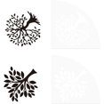 2 Pcs Tree of Life Acrylic Sleeve Stencil Plastic Painting Stencil