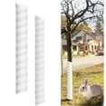 thumbnail image 1 of 2 Pcs Tree Trunk Protector-NOGIS 2 Size Plastic Rotate Tree Guard-Tree Bark Protector Tube Wraps to Protect Saplings Plants from Deer Rabbit Cats Rodents Mowers (White), 1 of 7