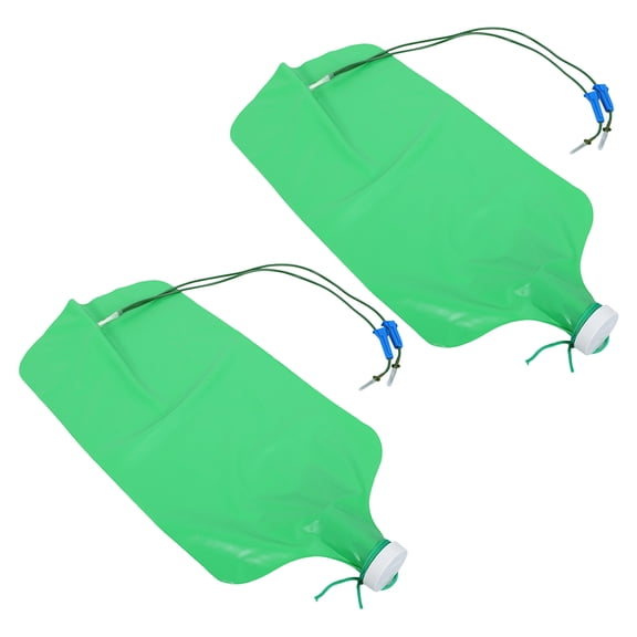 Tree Watering Bag with Adjustable Dual Outlets for Daily Use 4 Gallon EVA Material Green Color
