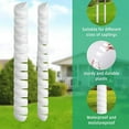 thumbnail image 1 of 2 Pcs Tree Wraps to Protect Bark, 2 Size Tree Wraps to Protect Bark, Plastic Spiral Tree Guard, Tree Bark Protector Tube Wraps to Protect Saplings Plants from Deer Rabbit Cats Rodents Mowers, 1 of 8