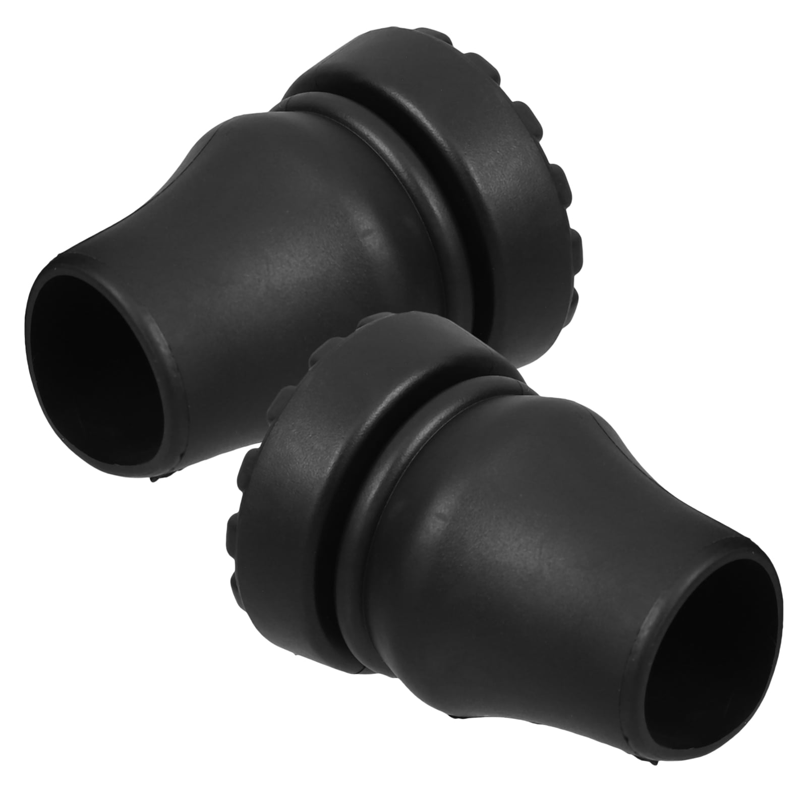 OUNONA Black Replacement Cane Tips Heavy Duty Rubber for Stability NonSlip Walking Stick Hiking Stick Accessories 22mm