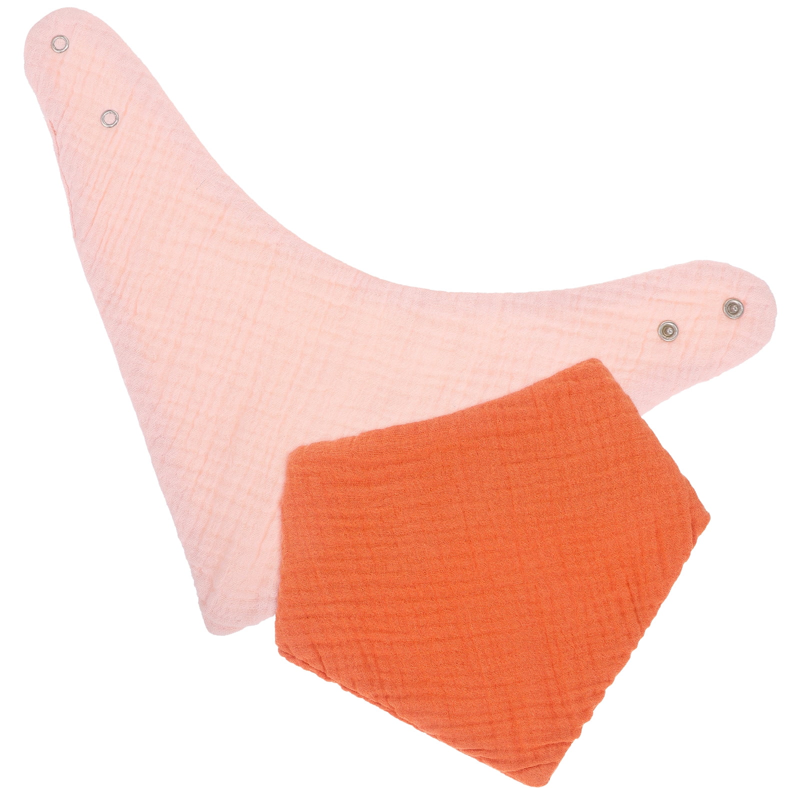 2 Pcs Triangular Scarf Bibs Baby Girl Boy for Eating Toddler 6 Months