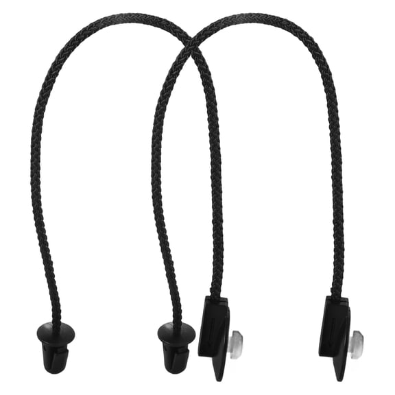 SOPOTUTU Car Trunk Straps Rear Trunk Tie Straps Black ABS 2Pcs