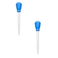 thumbnail image 1 of 2 Pcs Turkey Baster with Silicone Bulb, Turkey Injector Syringe, Syringe Baster for Cooking - Baster with Measurments for BBQ Grill Baking Kitchen Cooking, 11.22 Inch, Blue, 1 of 9
