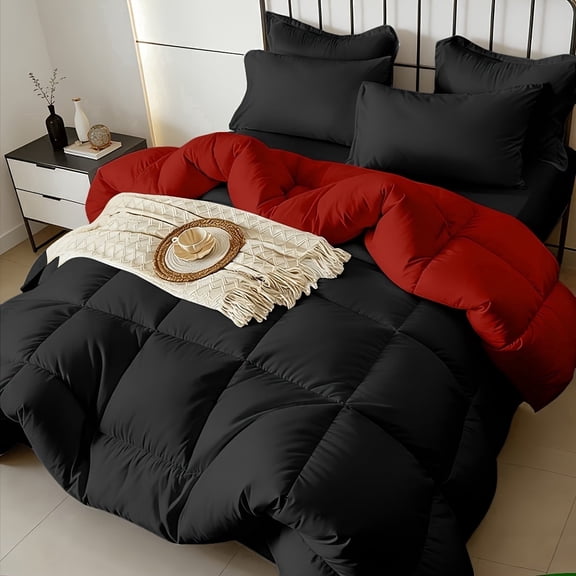 2 Pcs Twin Luxurious Checkered Comforter Sets, Featuring A Soft, Lightweight, And Breathable Design, Easy To Maintain, Include 1 Comforter And 1 Pillowcase, Machine Washable