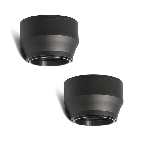 2 Pcs UV CAP HOOD FLD ND Graduated Lens Filter Rubber Hood , 72Mm & 77Mm