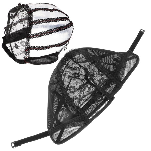 2 Pcs Ultra Thin Wig Cap Net Lace Front Hair for Wigs Nets Caps Elastic Mesh Cloth Women's