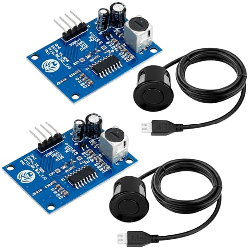2 Pcs Ultrasonic Distance Sensor for Arduino High Precision Waterproof ...