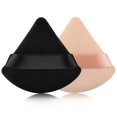 thumbnail image 1 of 2 Pcs UniVerse Triangle Powder Puff for Face Powder, Soft Plush Setting Powder Puff, Velour Cosmetic Foundation Blender Sponge Beauty Makeup Tools (Black&Nude), 1 of 12