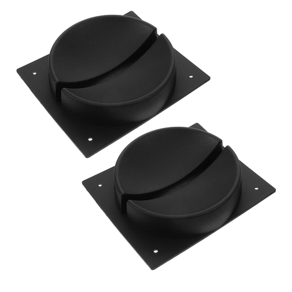 2 Pcs Universal Ball Display Stand Bowling Rack Fitness Black