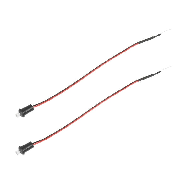 2 Pcs Universal DC 12V Red LED Light Flashing Car Alarm Dash Mount Light Replacement