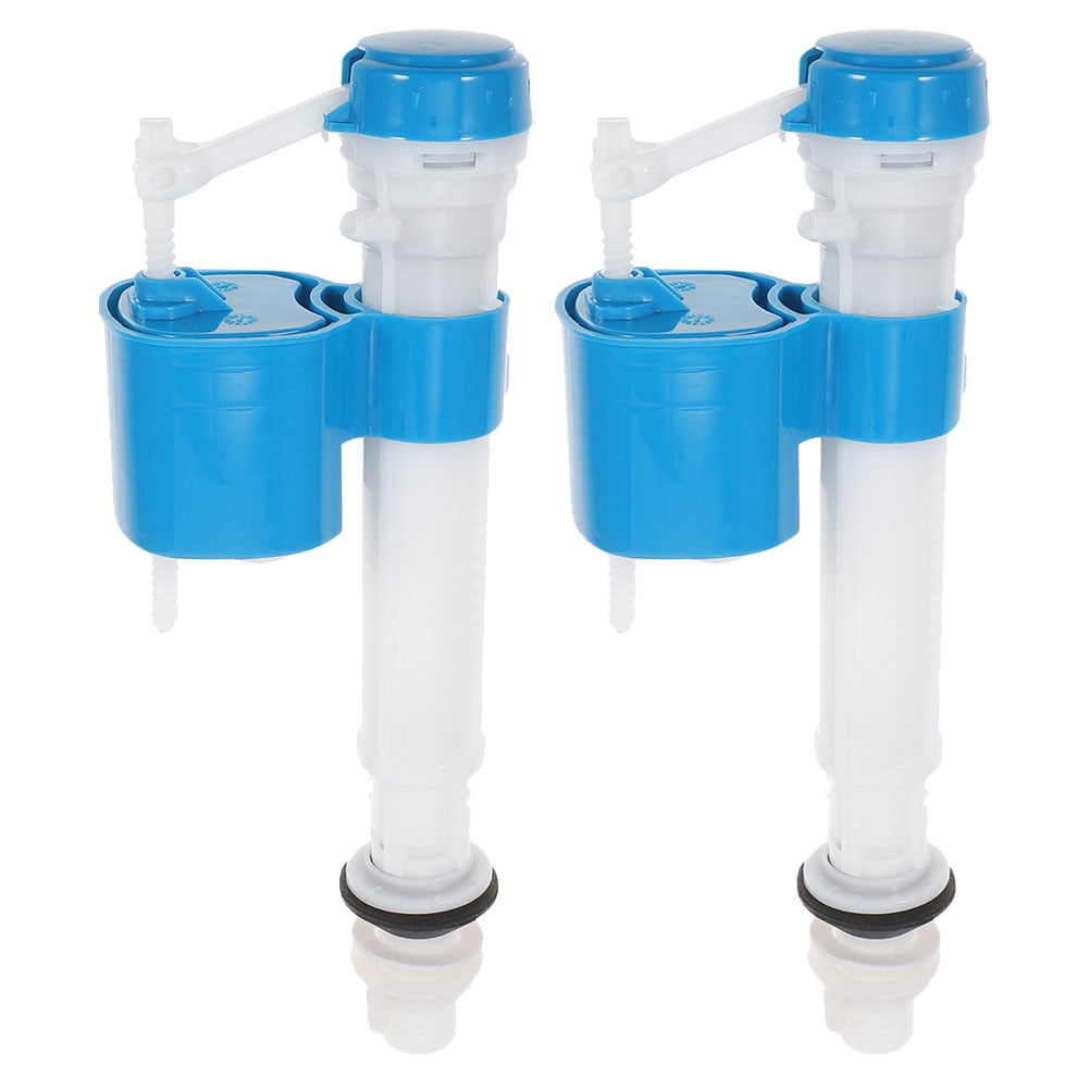 2 Pcs Universal Toilet Fill Valve Parts inside Tank Kit Blue