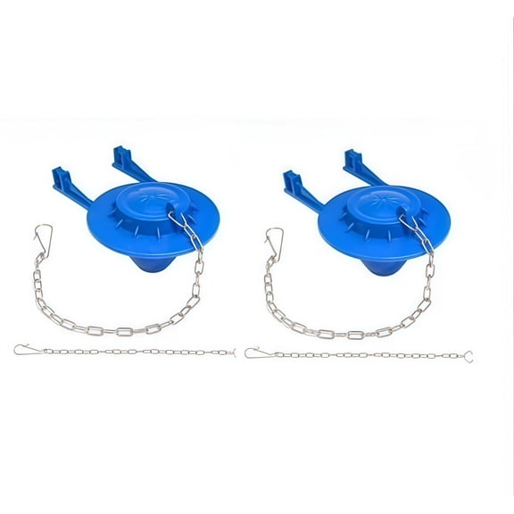 2 Pcs Universal Toilet Flapper Replacement 2 Inch - Compatible with Most American Standard Kohler Fluidmaster Toto Gerber Toilets Tank Water Saving Rubber Flush Valve Flapper with Stainless Ch