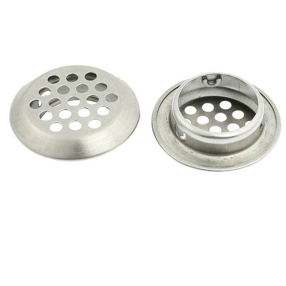 2 Pcs Utility Stainless Steel Kitchen Bathroom Basin Sink Strainers