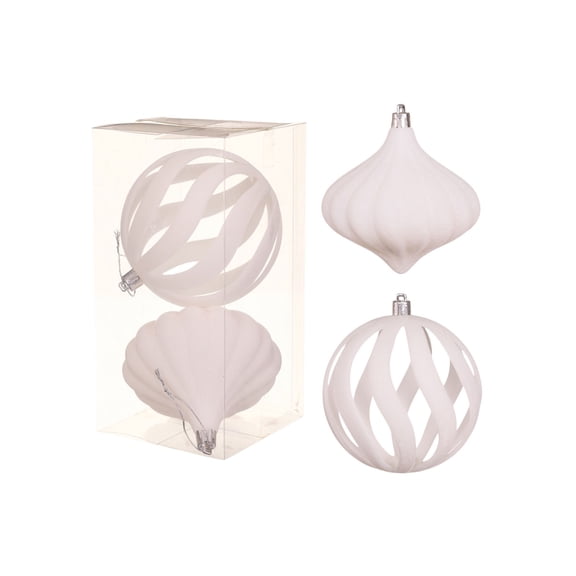 2 Pcs Velvet Christmas Ornaments Sets for Christmas,4" Shatterproof Balls Decoration for Xmas Tree
