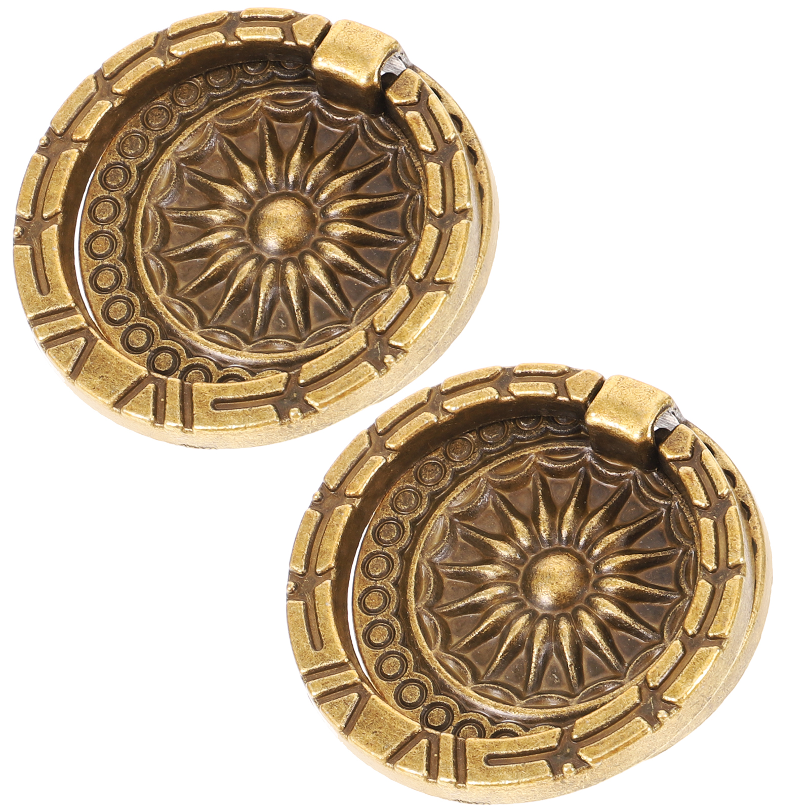 2 Pcs Vintage Decor Single Front Door Knocker Pulls Handle