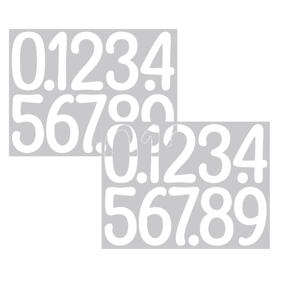 2 Pcs Vinyl Mailbox Numbers Decals Mailbox Numbers for Outside Vinyl ...