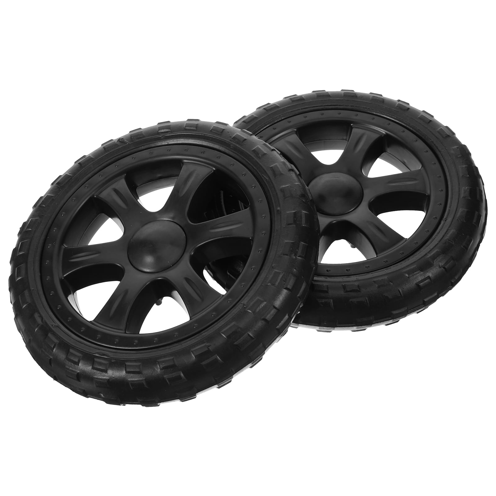 2 Pcs Wagons Carts Foldable Inflatable Diapers Shopping Wheels